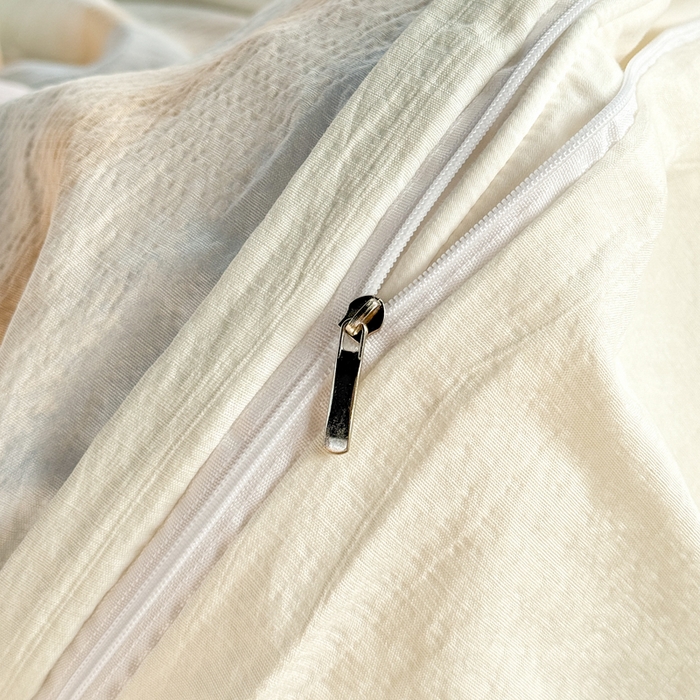 91家纺网 家纺一手货源 找家纺 优兰朵  2025新款超柔云感木棉印花小清新四件套 彩虹糖