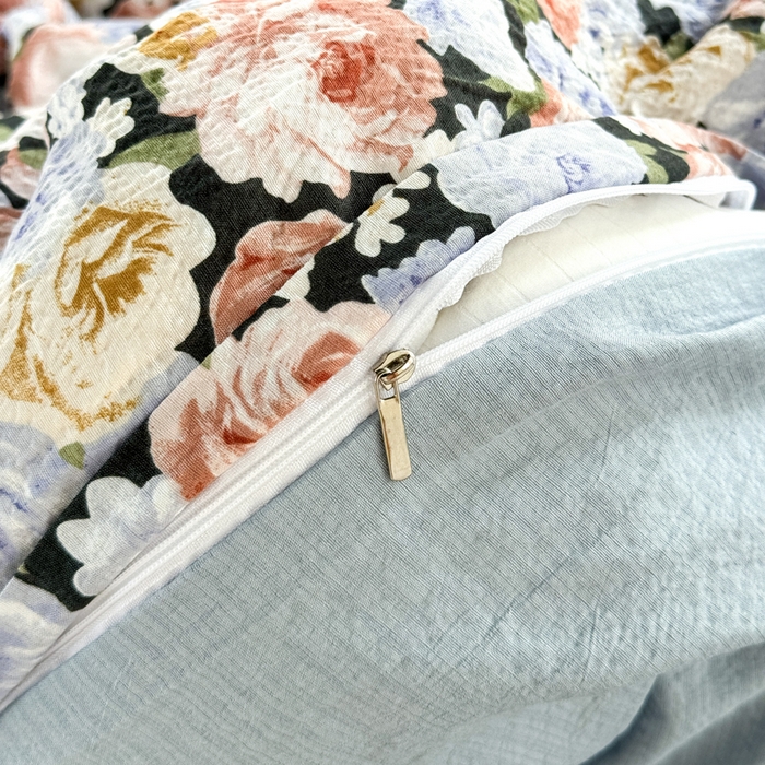 91家纺网 家纺一手货源 找家纺 优兰朵  2025新款超柔云感木棉印花小清新四件套 梵高