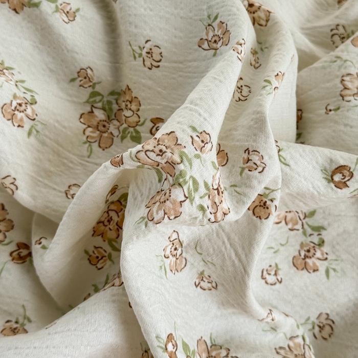 91家纺网 家纺一手货源 找家纺 优兰朵  2025新款超柔云感木棉印花小清新四件套 花梦