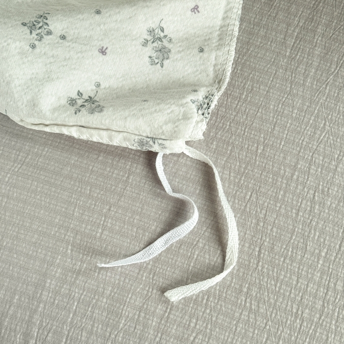 91家纺网 家纺一手货源 找家纺 优兰朵  2025新款超柔云感木棉印花小清新四件套 木槿