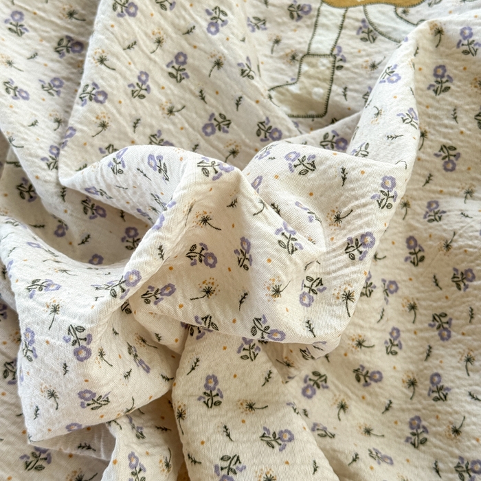 91家纺网 家纺一手货源 找家纺 优兰朵  2025新款超柔云感木棉印花小清新四件套 兔小姐