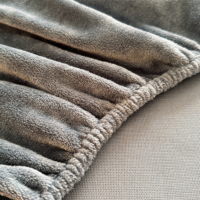 91家纺网 家纺一手货源 找家纺 眠博士 2025新款简约牛奶绒纯色单床笠 牛奶绒床笠-深灰