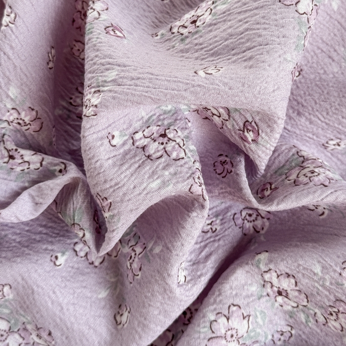 91家纺网 家纺一手货源 找家纺 优兰朵  2025新款超柔云感木棉印花小清新四件套 紫藤
