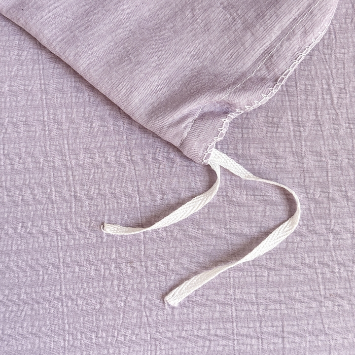 91家纺网 家纺一手货源 找家纺 优兰朵  2025新款超柔云感木棉印花小清新四件套 紫藤