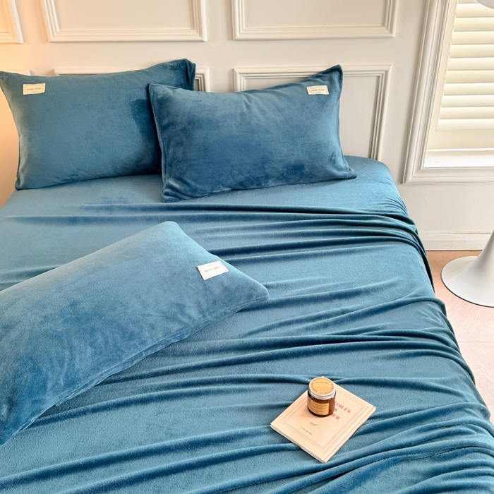 91家纺网 家纺一手货源 找家纺 （总）眠博士 2025新款简约牛奶绒纯色单床单