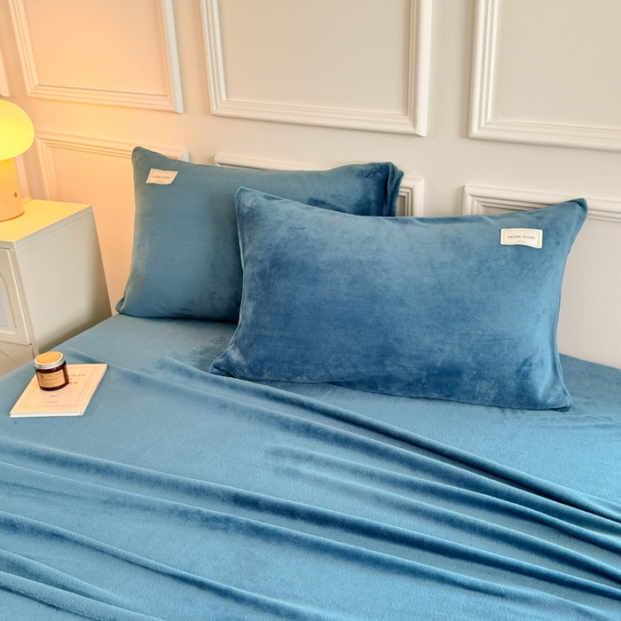 91家纺网 家纺一手货源 找家纺 （总）眠博士 2025新款简约牛奶绒纯色单床单