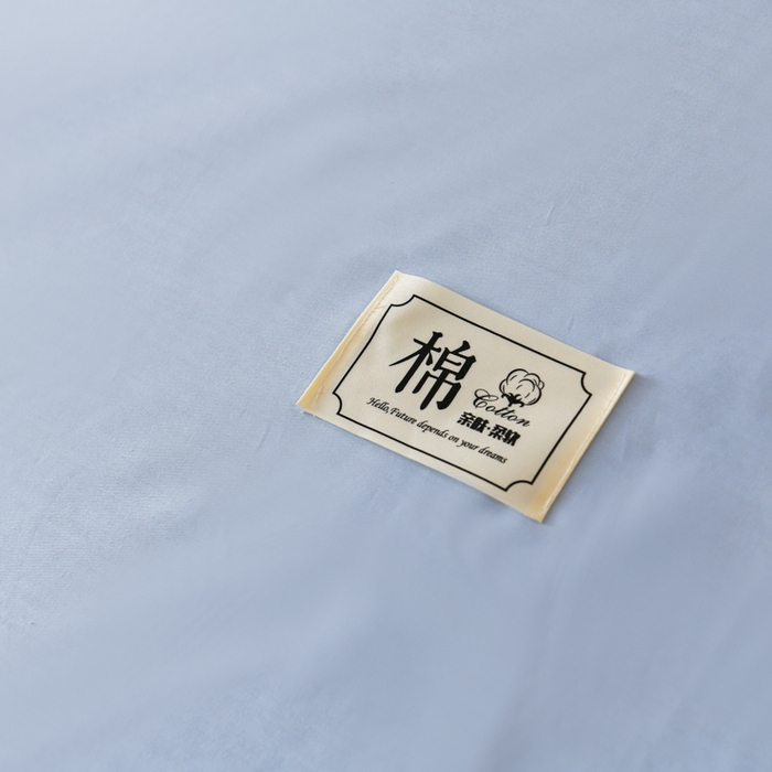 91家纺网 家纺一手货源 找家纺 花香四季家纺 2025新款喷气A类全棉13376斜纹纯棉床笠单件三件套四季通用款 蓝色