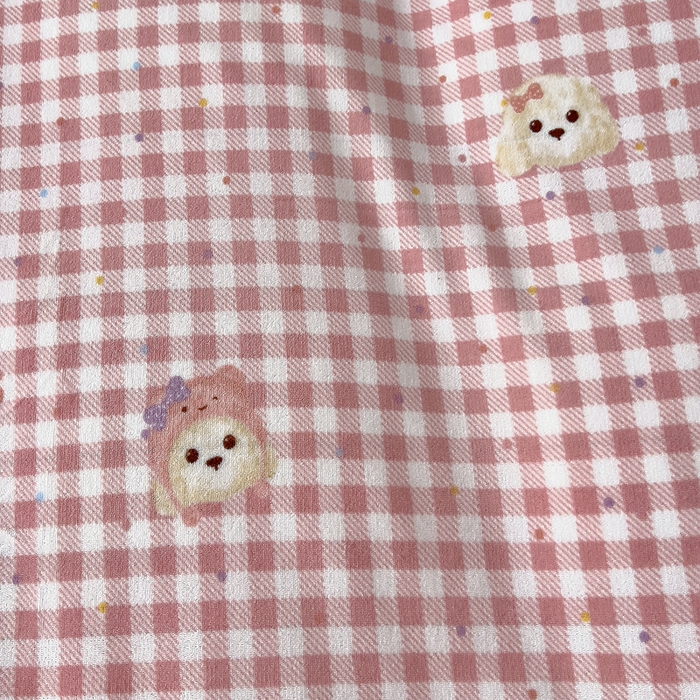 91家纺网 家纺一手货源 找家纺 找底底家纺 2025新款韩版加厚8斤牛奶绒花边四件套（日发50套优惠10元一套） 波点狗