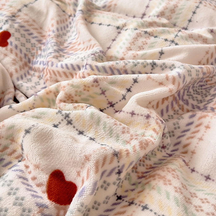 91家纺网 家纺一手货源 找家纺 找底底家纺 2025新款韩版加厚8斤牛奶绒花边四件套（日发50套优惠10元一套） 粉格韵