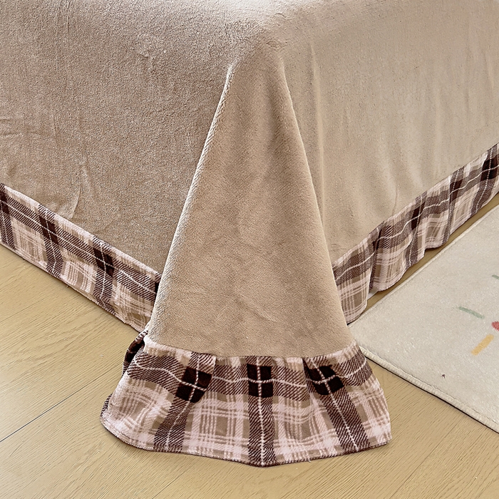 91家纺网 家纺一手货源 找家纺 找底底家纺 2025新款韩版加厚8斤牛奶绒花边四件套（日发50套优惠10元一套） 格兔暖兮