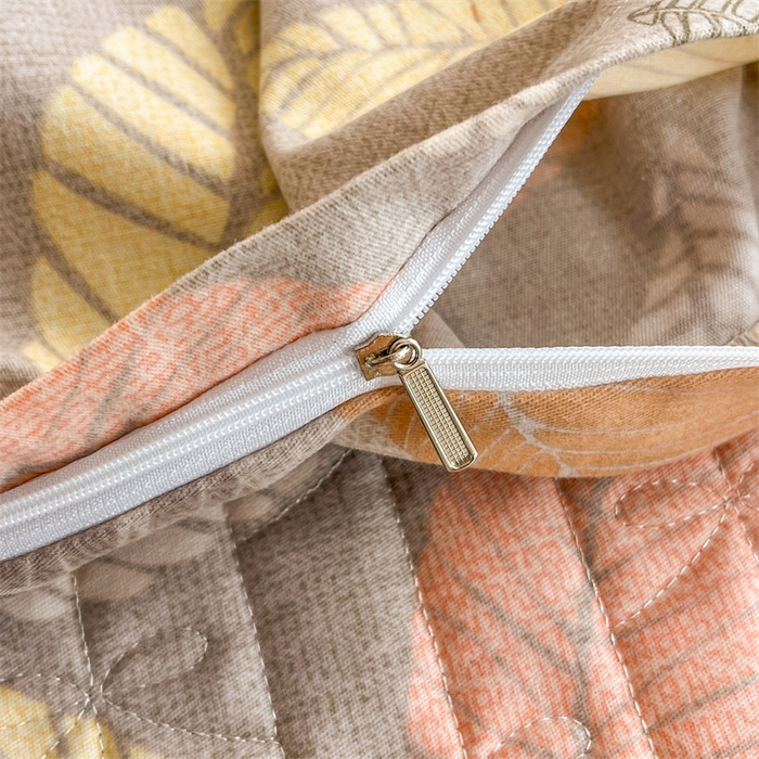 91家纺网 家纺一手货源 找家纺 缦彩 2025新款全棉加厚夹棉磨毛纯棉床裙套件公主风印花防滑床罩四件套-夹棉款 春熙-咖