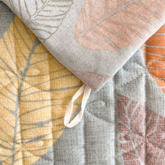 91家纺网 家纺一手货源 找家纺 缦彩 2025新款全棉加厚夹棉磨毛纯棉床裙套件公主风印花防滑床罩四件套-夹棉款 春熙-蓝