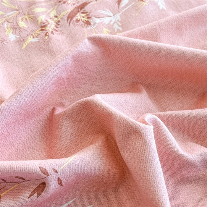 91家纺网 家纺一手货源 找家纺 缦彩 2025新款全棉加厚夹棉磨毛纯棉床裙套件公主风印花防滑床罩四件套-夹棉款 抒情花季-粉