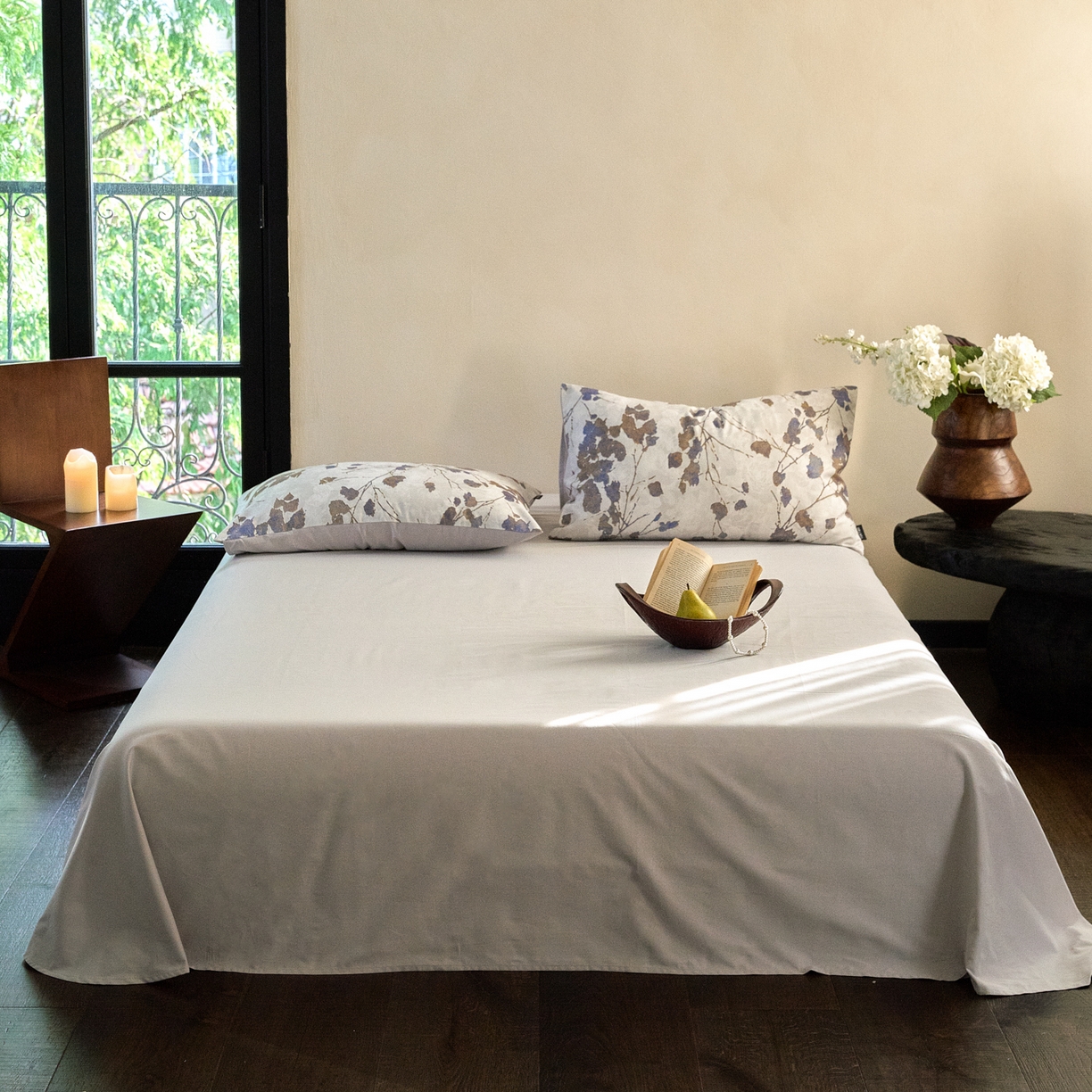 91家纺网 家纺一手货源 找家纺 FORTWO家纺原创设计（FOR TWO家纺） 2025新款50全棉纯棉数码磨毛印花四件套-场景一 枫林晚