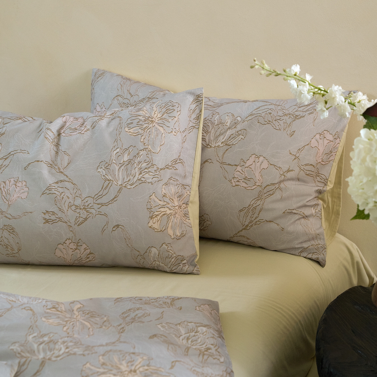 91家纺网 家纺一手货源 找家纺 FORTWO家纺原创设计（FOR TWO家纺） 2025新款50全棉纯棉数码磨毛印花四件套-场景一 空谷幽兰