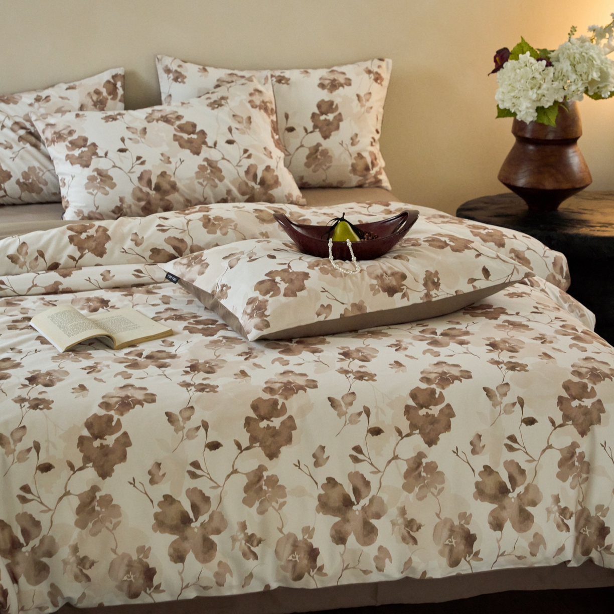 91家纺网 家纺一手货源 找家纺 FORTWO家纺原创设计（FOR TWO家纺） 2025新款50全棉纯棉数码磨毛印花四件套-场景一 似锦