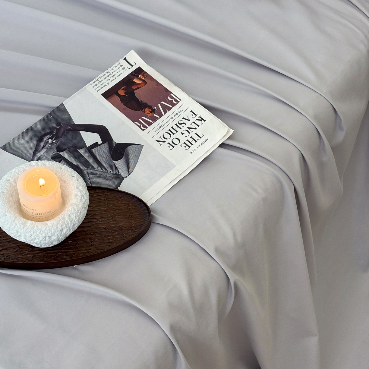 91家纺网 家纺一手货源 找家纺 FORTWO家纺原创设计（FOR TWO家纺） 2025新款50全棉纯棉数码磨毛印花四件套-场景二 枫林晚