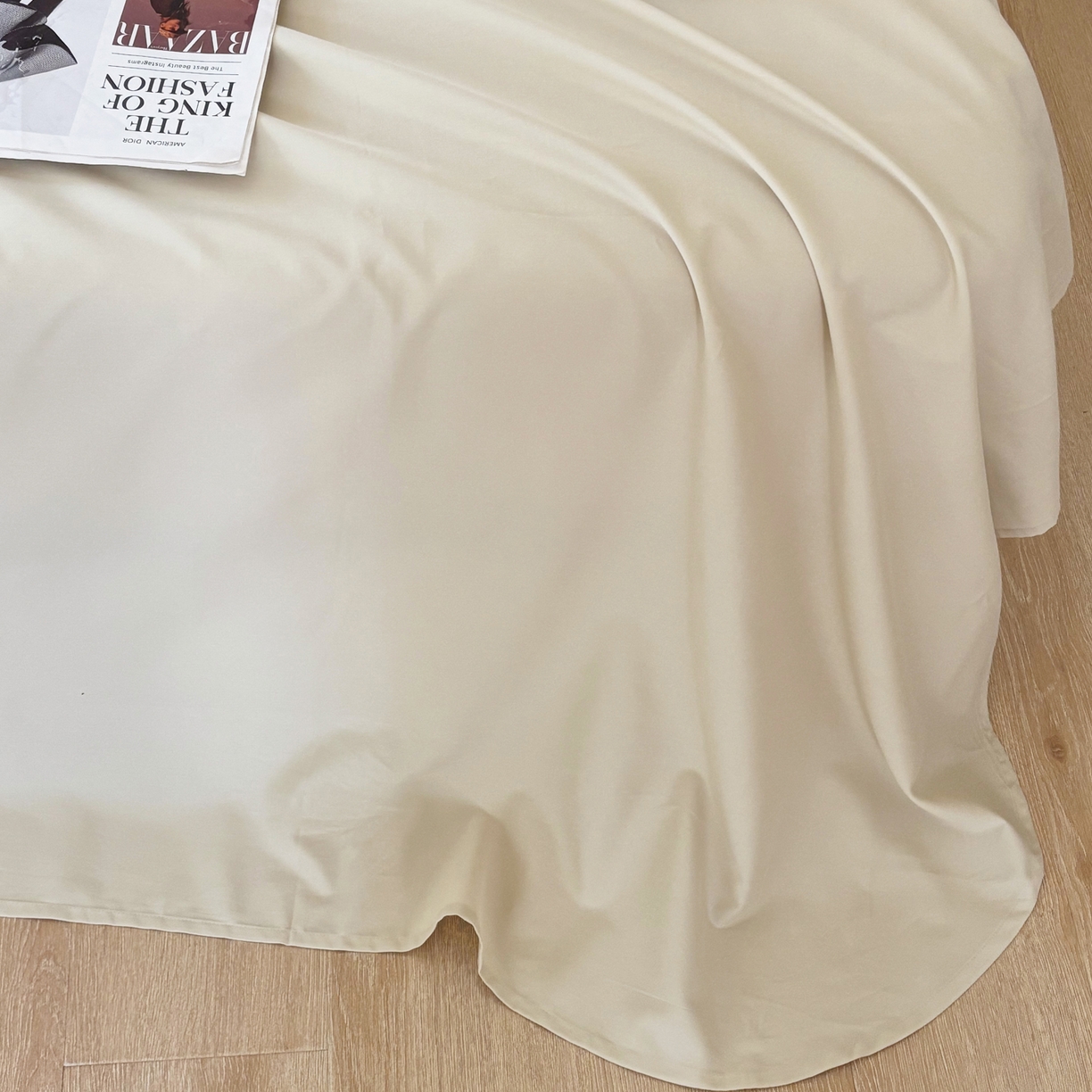 91家纺网 家纺一手货源 找家纺 FORTWO家纺原创设计（FOR TWO家纺） 2025新款50全棉纯棉数码磨毛印花四件套-场景二 空谷幽兰