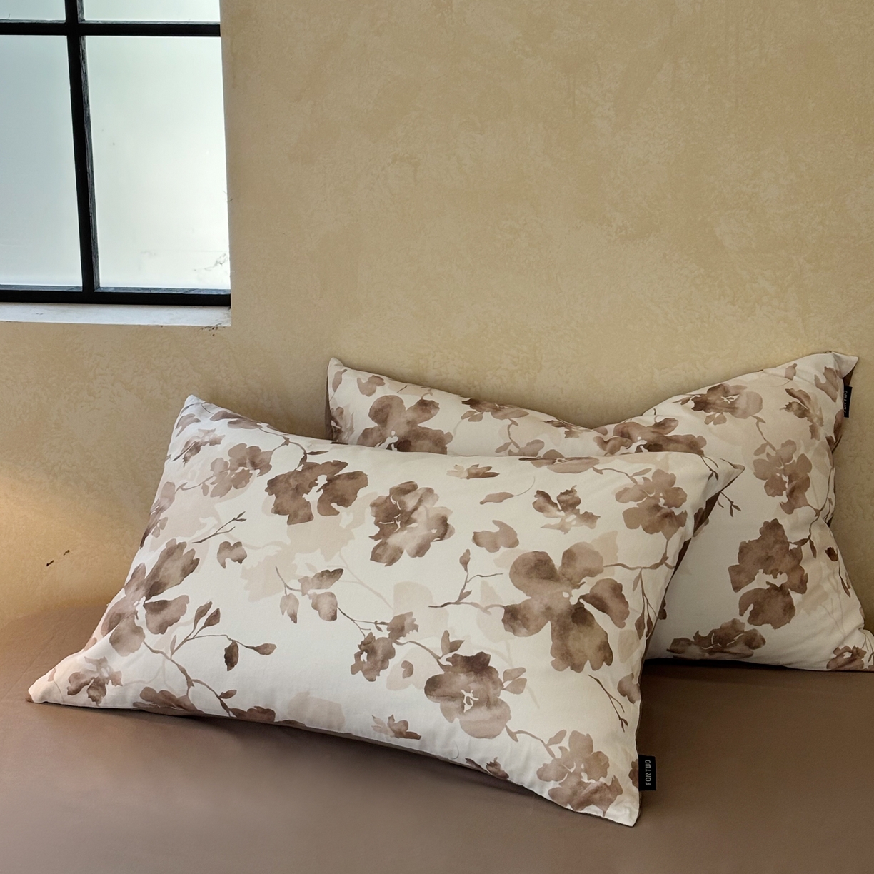 91家纺网 家纺一手货源 找家纺 FORTWO家纺原创设计（FOR TWO家纺） 2025新款50全棉纯棉数码磨毛印花四件套-场景二 似锦