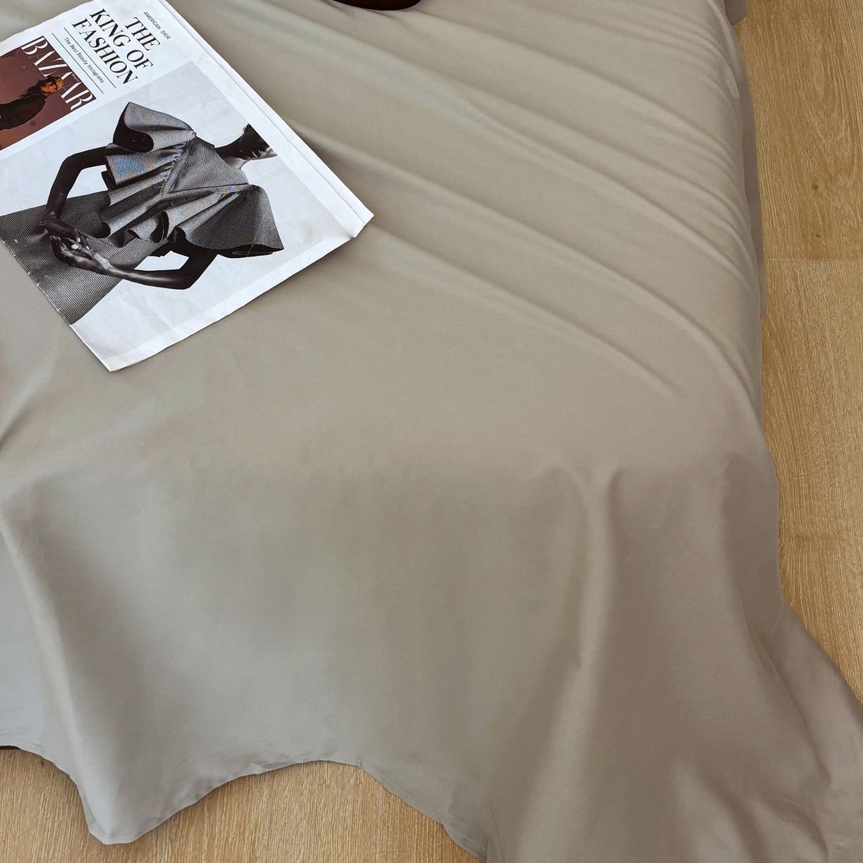 91家纺网 家纺一手货源 找家纺 FORTWO家纺原创设计（FOR TWO家纺） 2025新款50全棉纯棉数码磨毛印花四件套-场景二 水墨花