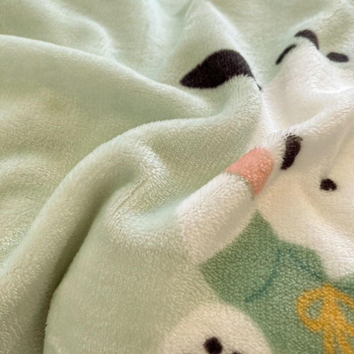 91家纺网 家纺一手货源 找家纺 三朵家纺 2025新款三丽鸥印花牛奶绒四件套 运动帕恰