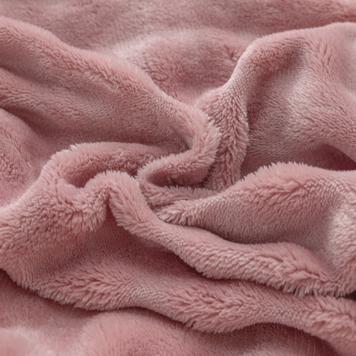 91家纺网 家纺一手货源 找家纺 恩和家纺 2025新款泡泡牛奶绒荷叶边款四件套 泡泡绒飞边款豆沙