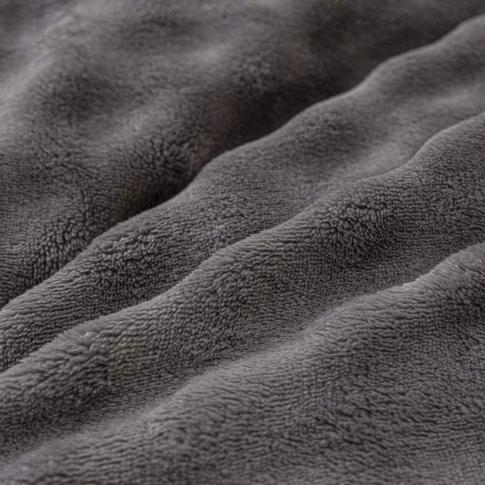 91家纺网 家纺一手货源 找家纺 恩和家纺 2025新款泡泡牛奶绒荷叶边款四件套 泡泡绒飞边深灰