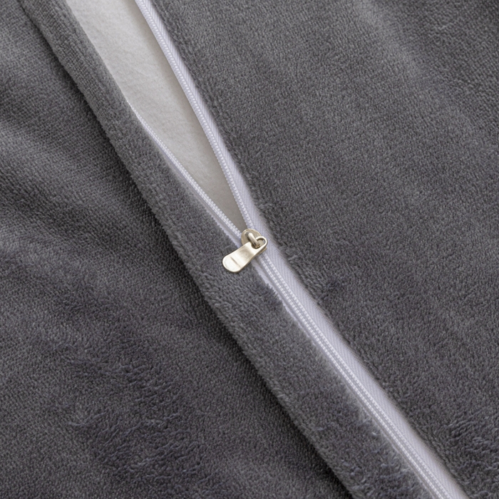 91家纺网 家纺一手货源 找家纺 恩和家纺 2025新款泡泡牛奶绒荷叶边款四件套 泡泡绒飞边深灰