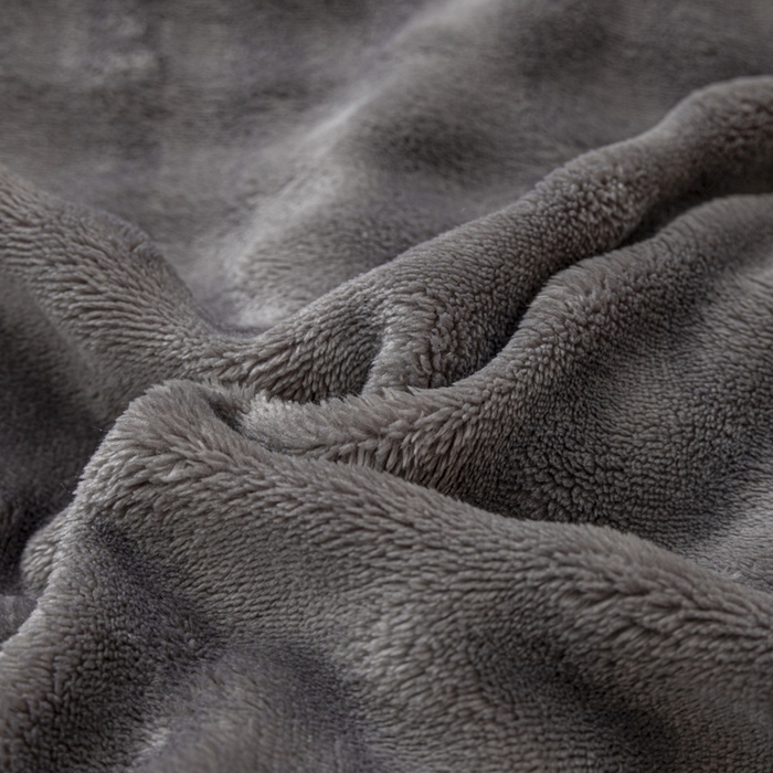 91家纺网 家纺一手货源 找家纺 恩和家纺 2025新款泡泡牛奶绒荷叶边款四件套 泡泡绒飞边深灰