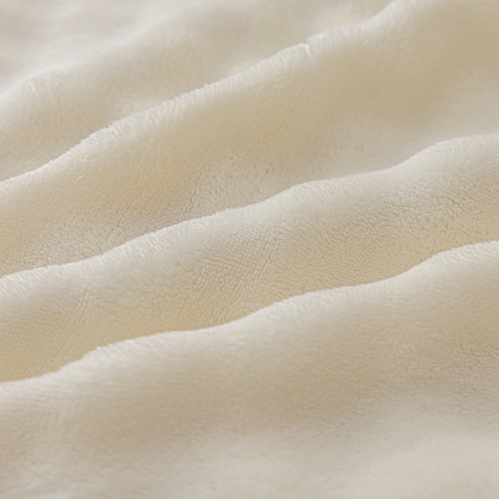 91家纺网 家纺一手货源 找家纺 恩和家纺 2025新款泡泡牛奶绒荷叶边款四件套 泡泡绒飞边米白咖