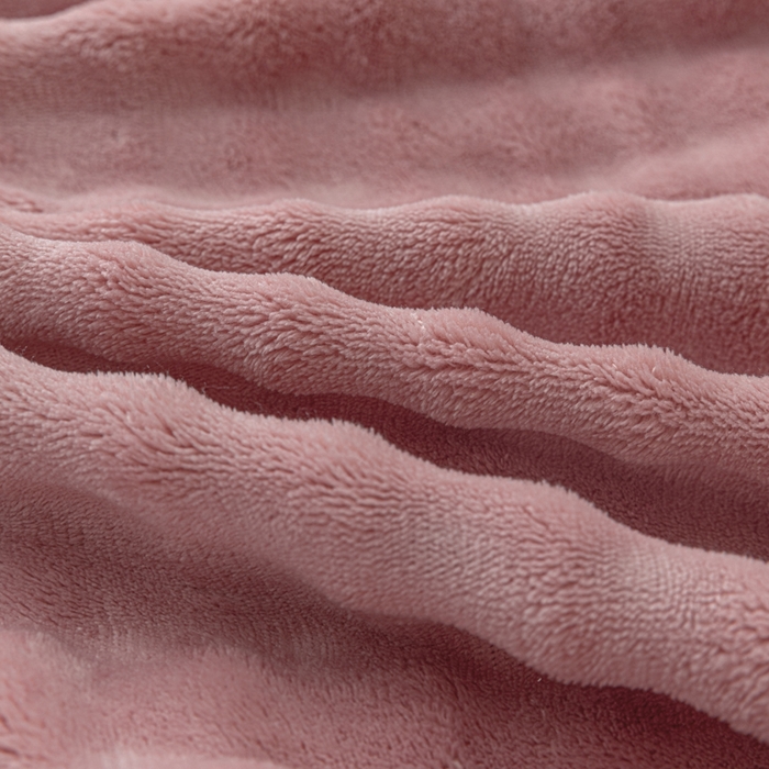 91家纺网 家纺一手货源 找家纺 恩和家纺 2025新款泡泡牛奶绒荷叶边款四件套 泡泡绒飞边款豆沙