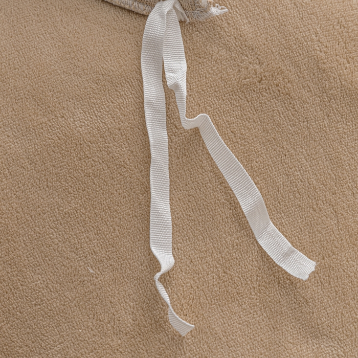 91家纺网 家纺一手货源 找家纺 恩和家纺 2025新款泡泡牛奶绒荷叶边款四件套 泡泡绒飞边咖色