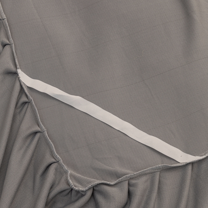 91家纺网 家纺一手货源 找家纺 恩和家纺 2025新款白色薄纱双层飞边牛奶绒四件套 灰色