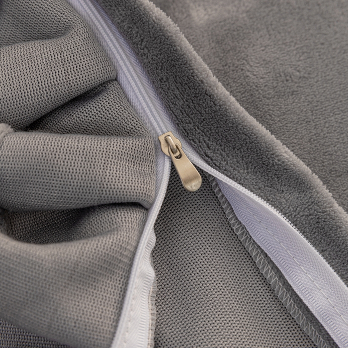 91家纺网 家纺一手货源 找家纺 恩和家纺 2025新款白色薄纱双层飞边牛奶绒四件套 灰色