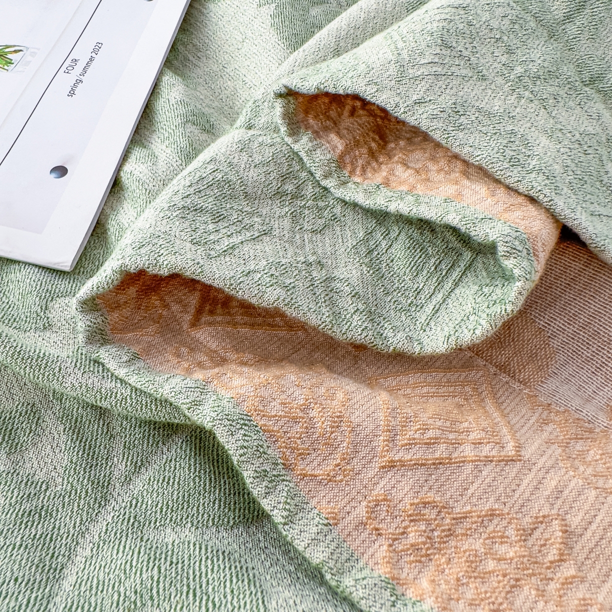 91家纺网 家纺一手货源 找家纺 （总）悦然毛巾被 2025全棉欧式提花纱布毛巾被毛毯-洛可可