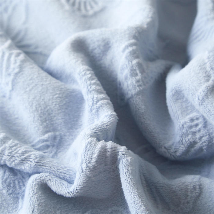 91家纺网 家纺一手货源 找家纺 亿梵 2025秋冬新款A类全消光牛奶绒立体5D雕花绒四件套蝶舞轻裳-天空蓝