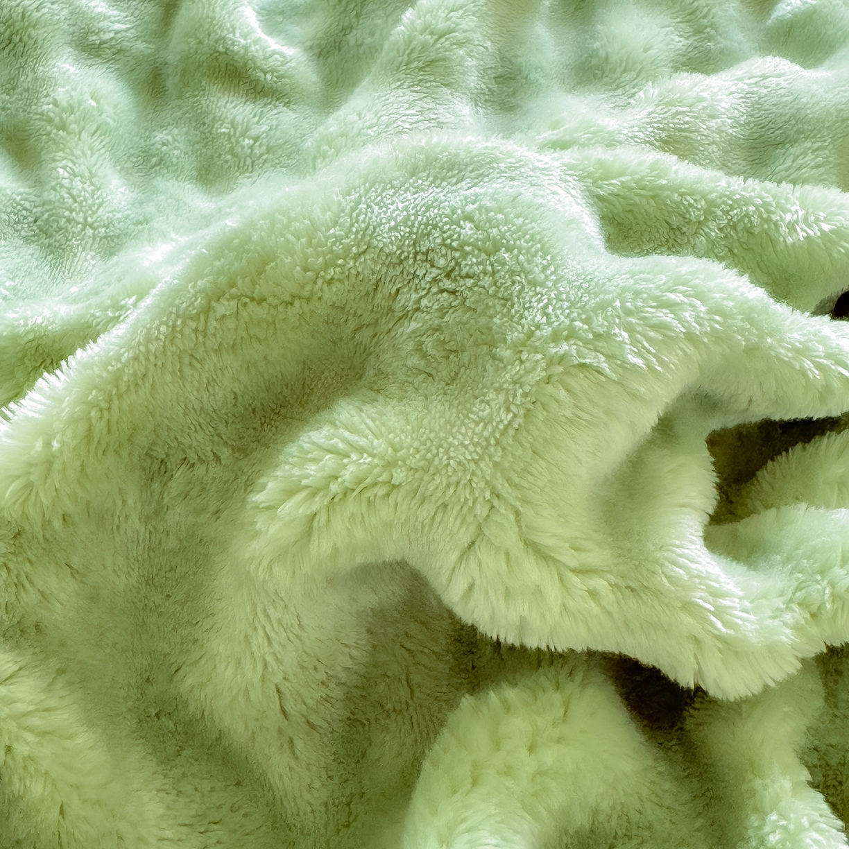 91家纺网 家纺一手货源 找家纺 品乐家纺 2025新款A类泡泡兔绒可拆洗冬被被子被芯（被套+被芯） 纯色-云杉绿