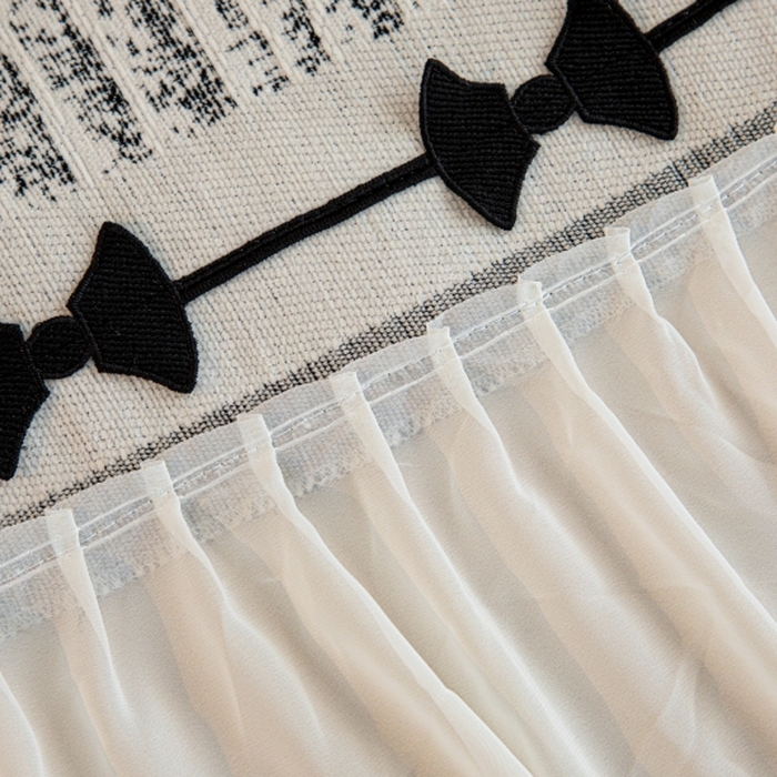 91家纺网 家纺一手货源 找家纺 （总）沐沐家纺 2026新款宛柔蝴蝶结裙边沙发巾