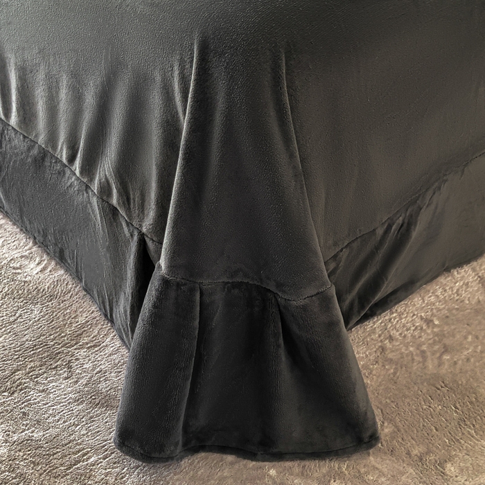 91家纺网 家纺一手货源 找家纺 苹果星家纺 2025新款230g牛奶绒四件套-艾琳 艾琳-深灰