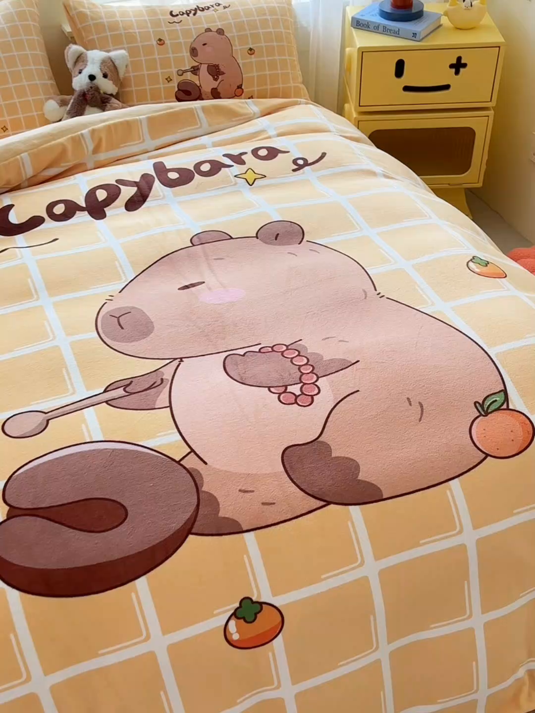 91家纺网 家纺一手货源 找家纺 ds生活馆 2025新款大版高克重双面牛奶绒四件套 木鱼巴拉