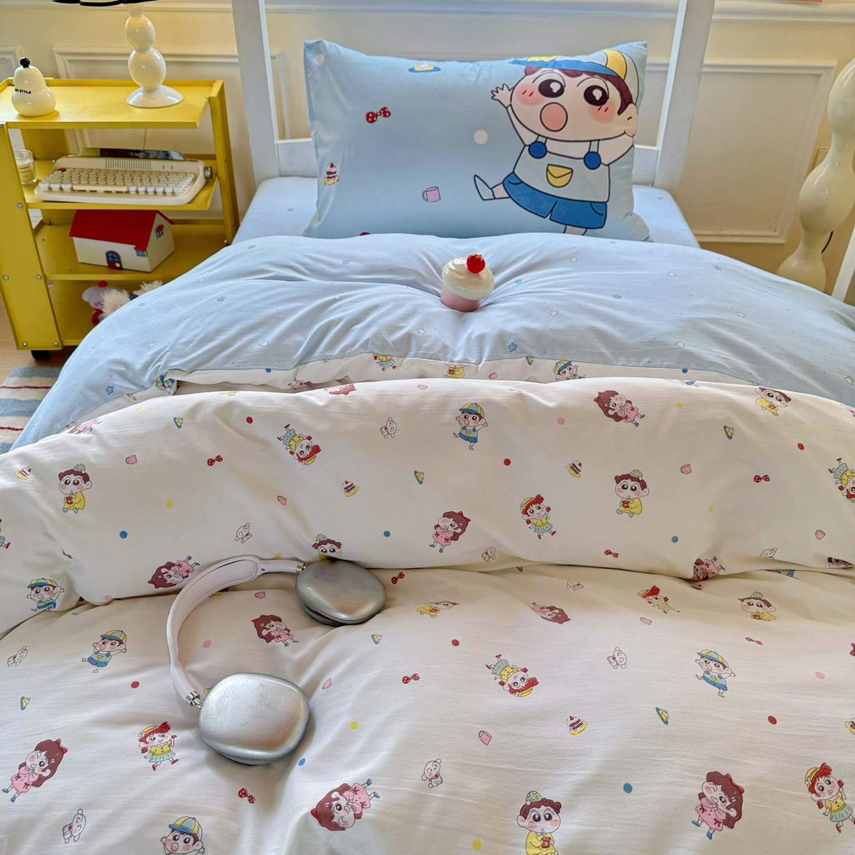 91家纺网 家纺一手货源 找家纺 （总）海岛哥哥 2025新款软柔棉105g大版双面印花宿舍学生三件套上下铺三件套（提供买家秀）