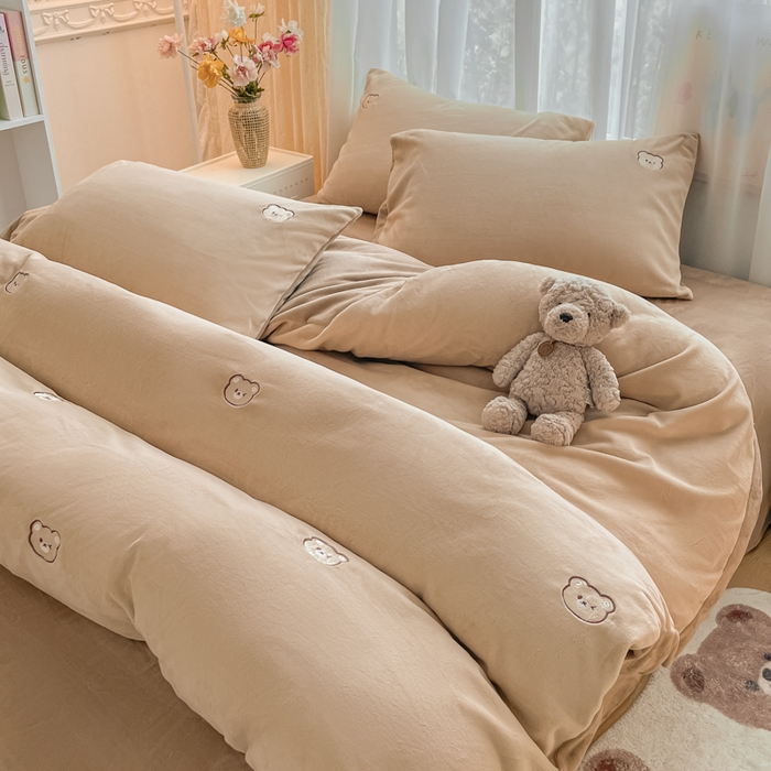 91家纺网 家纺一手货源 找家纺 （总）857家居 2025新款高克重牛奶绒刺绣四件套