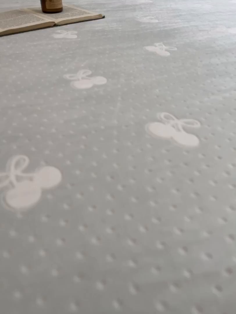 91家纺网 家纺一手货源 找家纺 857家居 2025新款樱桃牛奶绒床笠 樱桃-水仙绿