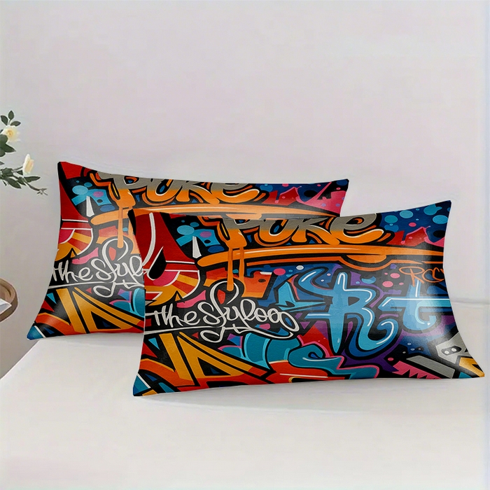 91家纺网 家纺一手货源 找家纺 （总）轩贝雅 新款跨境Pod工厂数码印花被套套装（被套+枕套）第五批