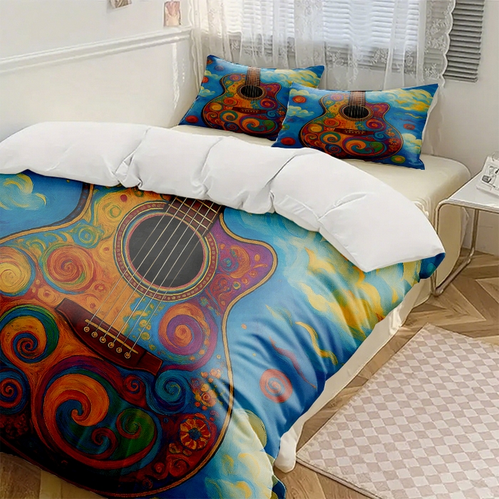 91家纺网 家纺一手货源 找家纺 （总）轩贝雅 新款跨境Pod工厂数码印花被套套装（被套+枕套）第五批