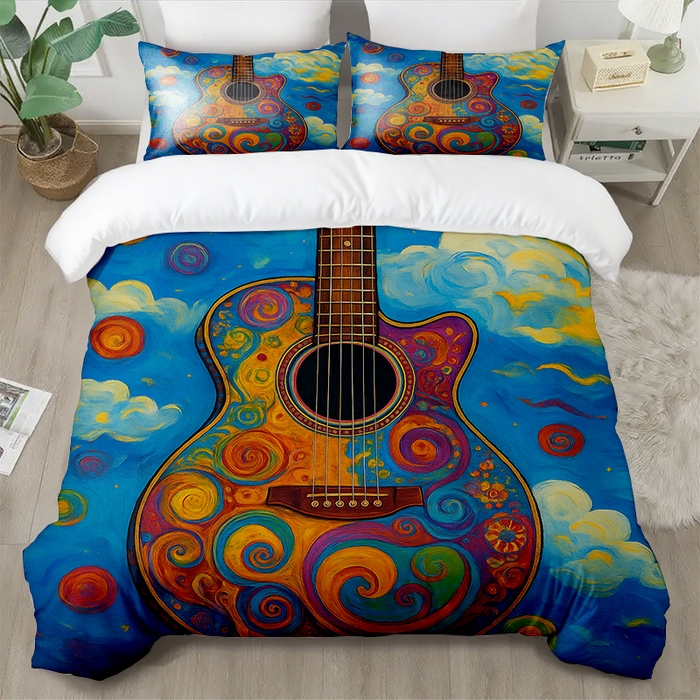 91家纺网 家纺一手货源 找家纺 （总）轩贝雅 新款跨境Pod工厂数码印花被套套装（被套+枕套）第五批