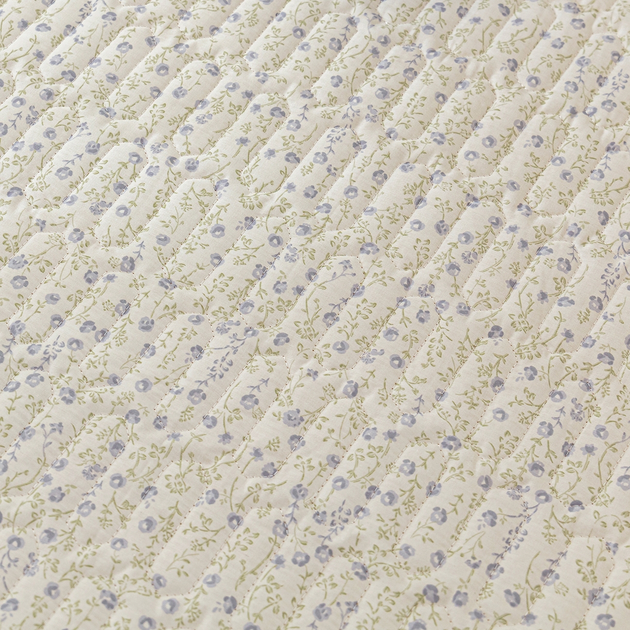 91家纺网 家纺一手货源 找家纺 美优兰 2025新款全棉防滑榻榻米炕垫纯棉床盖三件套 满天星