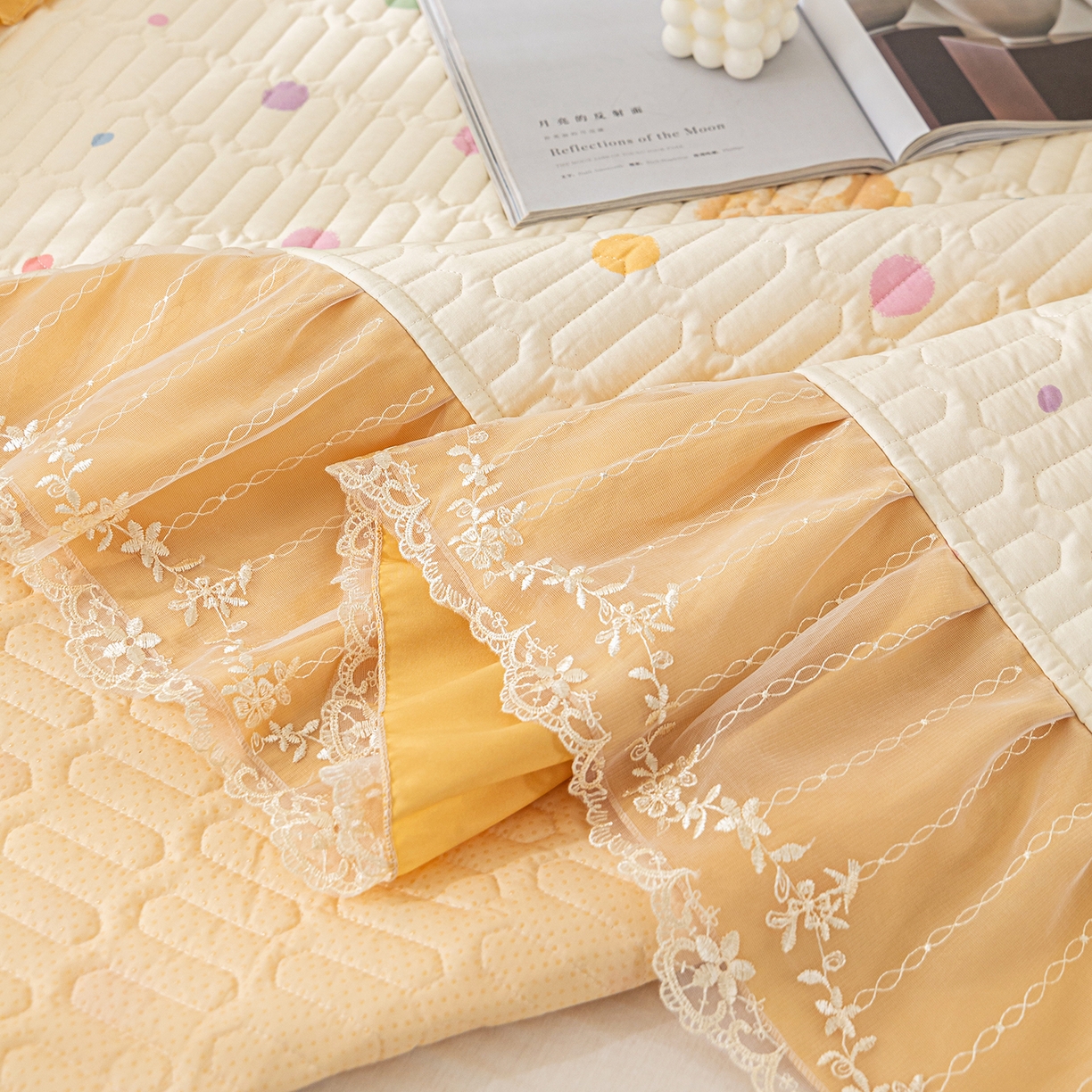 91家纺网 家纺一手货源 找家纺 美优兰 2025新款全棉防滑榻榻米炕垫纯棉床盖三件套 哈基米