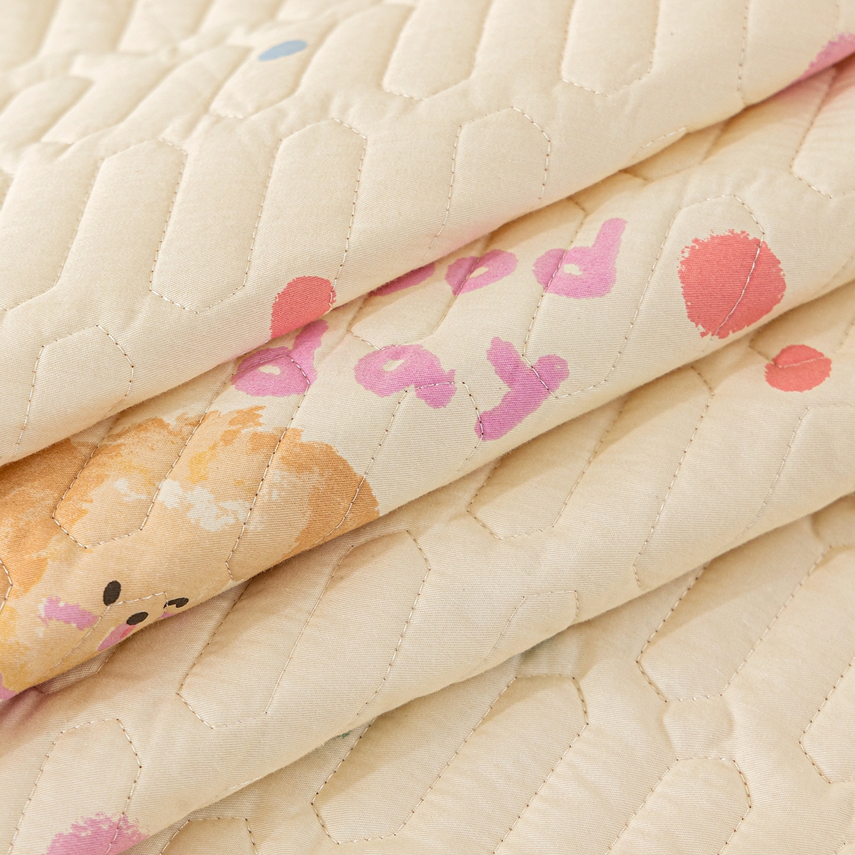 91家纺网 家纺一手货源 找家纺 美优兰 2025新款全棉防滑榻榻米炕垫纯棉床盖三件套 哈基米