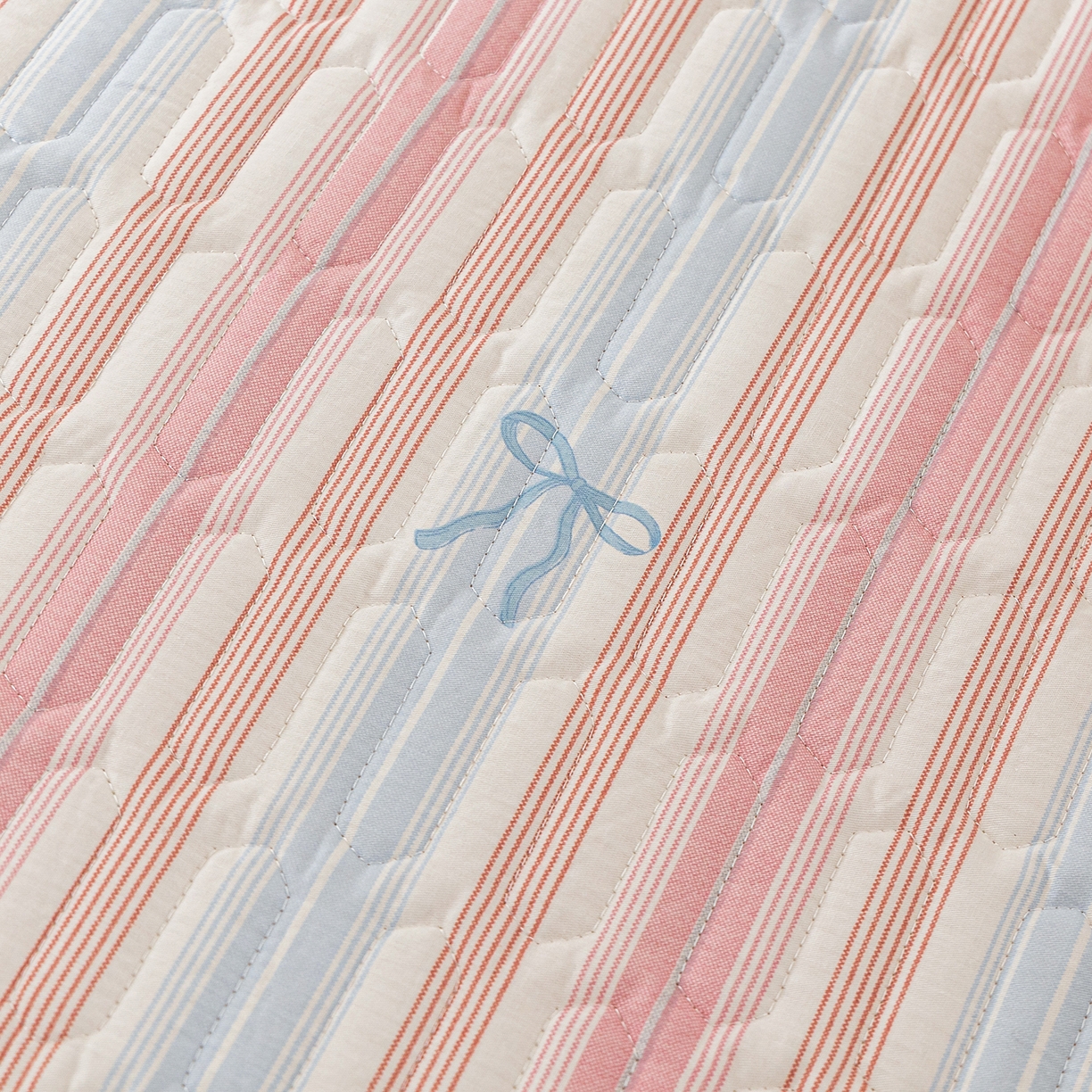 91家纺网 家纺一手货源 找家纺 美优兰 2025新款全棉防滑榻榻米炕垫纯棉床盖三件套 听海